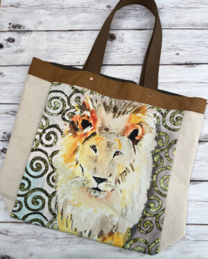 Lion Art Canvas Tote Bag Heavy Duty