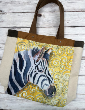 Zebra Art Canvas Tote Bag Heavy Duty